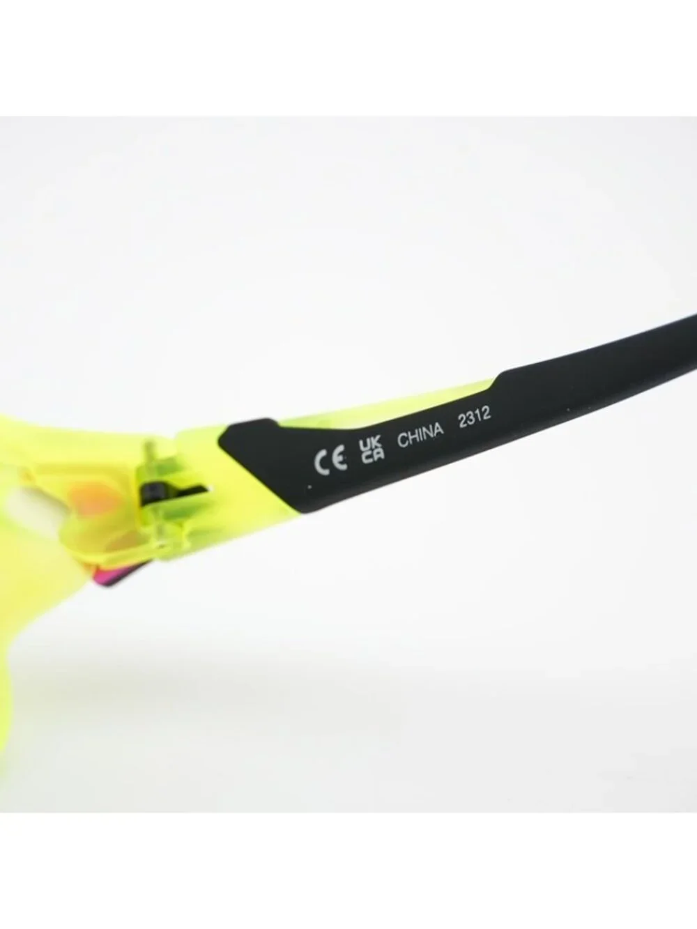 Nike FLYFREE SOAR EV24001 702 Sunglasses Matte Volt Square Frame with Clip-On